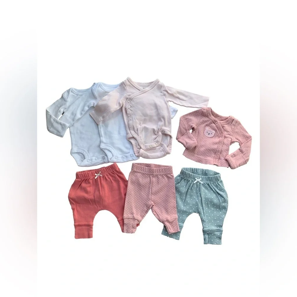 Carter’s and H&M Size Preemie Mix and Match Long Sleeve Bodysuits & Pants Bundle